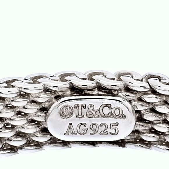 Tiffany& Co. Sommerset Sterling Silver Diamond Ring - Picture 8 of 8